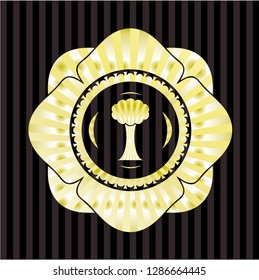 tree icon inside gold badge