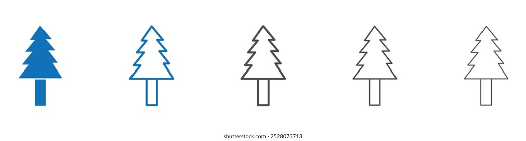 Tree icon Isolated flat vector in outline