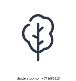 Tree icon. Isolated forest and tree icon line style. Premium quality forest single tree icon vector symbol drawing concept for your logo web mobile app UI design.