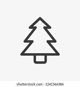 Tree icon isolated on background. Fir symbol modern, simple, vector, icon for website design, mobile app, ui. Vector Illustration