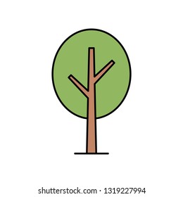 Tree Icon. isolated on white background