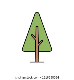 Tree Icon. isolated on white background