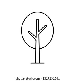 Tree Icon. isolated on white background