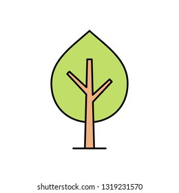 Tree Icon. isolated on white background