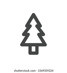 Tree icon isolated on white background. Christmas tree symbol modern, simple, vector, icon for website design, mobile app, ui. Vector Illustration