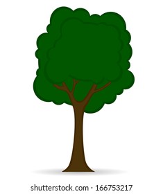 Tree icon isolated on white background  