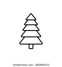 tree icon isolated on white background from trees collection. Vector illustration. EPS10