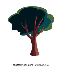 tree icon isolated on white background