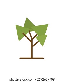Tree icon isolated on a white background.