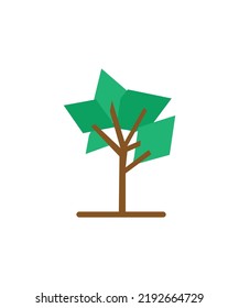 Tree icon isolated on a white background.
