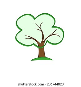Tree icon isolated on a white background