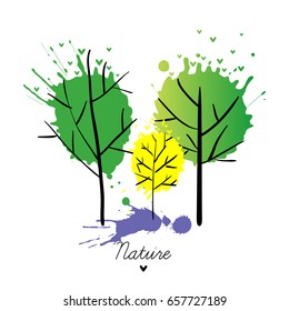  tree icon isolated on white background