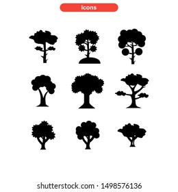 tree icon isolated sign symbol vector illustration - Collection of high quality black style vector icons
