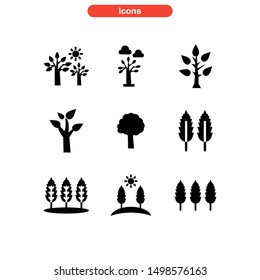 tree icon isolated sign symbol vector illustration - Collection of high quality black style vector icons
