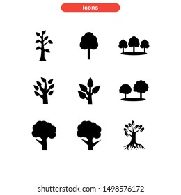 tree icon isolated sign symbol vector illustration - Collection of high quality black style vector icons
