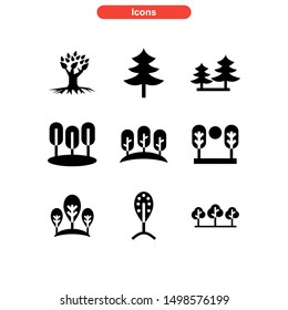 tree icon isolated sign symbol vector illustration - Collection of high quality black style vector icons
