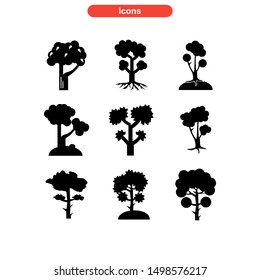 tree icon isolated sign symbol vector illustration - Collection of high quality black style vector icons
