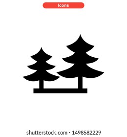 tree icon isolated sign symbol vector illustration - high quality black style vector icons
