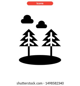 tree icon isolated sign symbol vector illustration - high quality black style vector icons
