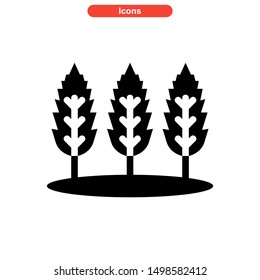 tree icon isolated sign symbol vector illustration - high quality black style vector icons
