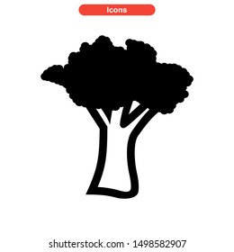 tree icon isolated sign symbol vector illustration - high quality black style vector icons
