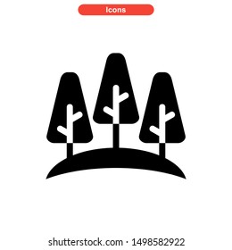 tree icon isolated sign symbol vector illustration - high quality black style vector icons
