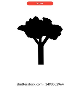 tree icon isolated sign symbol vector illustration - high quality black style vector icons
