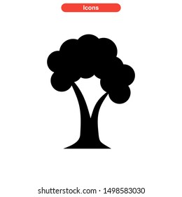 tree icon isolated sign symbol vector illustration - high quality black style vector icons

