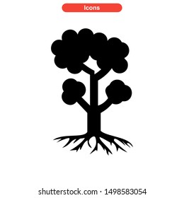 tree icon isolated sign symbol vector illustration - high quality black style vector icons
