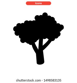 tree icon isolated sign symbol vector illustration - high quality black style vector icons
