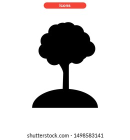 tree icon isolated sign symbol vector illustration - high quality black style vector icons
