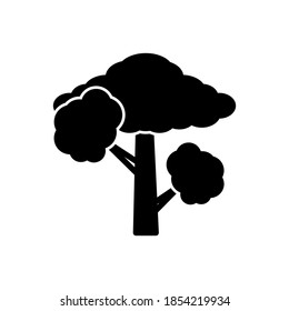 tree icon isolated sign symbol vector illustration - with style glyph icons