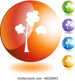 Tree icon isolated web icon on a background.