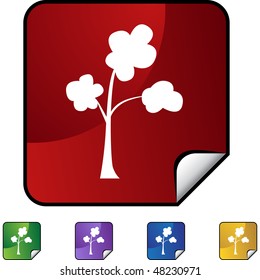 Tree icon isolated web icon on a background.