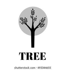 tree icon with leaves