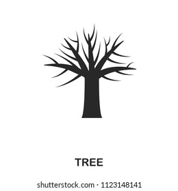 Tree icon. Line style icon design. UI. Illustration of tree icon. Pictogram isolated on white. Ready to use in web design, apps, software, print.