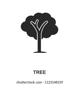 Tree icon. Line style icon design. UI. Illustration of tree icon. Pictogram isolated on white. Ready to use in web design, apps, software, print.