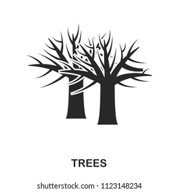 Tree icon. Line style icon design. UI. Illustration of tree icon. Pictogram isolated on white. Ready to use in web design, apps, software, print.