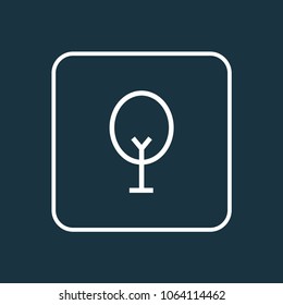 Tree icon line symbol. Premium quality isolated nature element in trendy style.