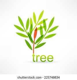 Tree icon. Logo design.