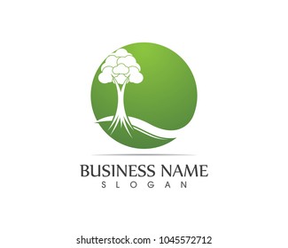 Tree icon logo design concept