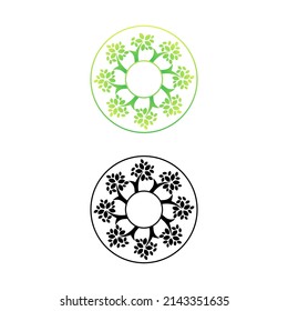Logo-Design-Vorlage für Baumstruktur