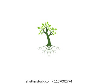 Tree icon logo design vector template