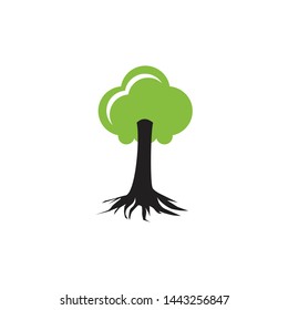 Tree icon logo design vector template