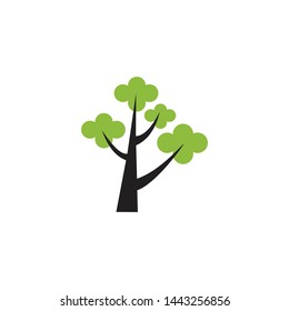Tree icon logo design vector template