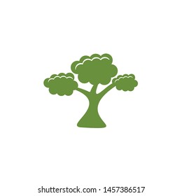 Tree icon logo design vector template