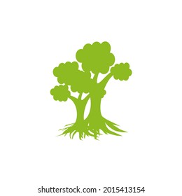 Tree icon logo design vector template