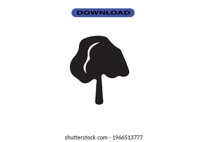 Tree icon or logo high resolution