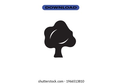 Tree icon or logo high resolution