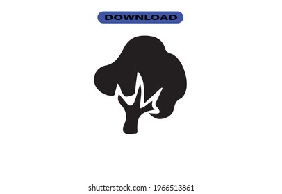 Tree icon or logo high resolution